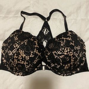Lace push up racerback bra